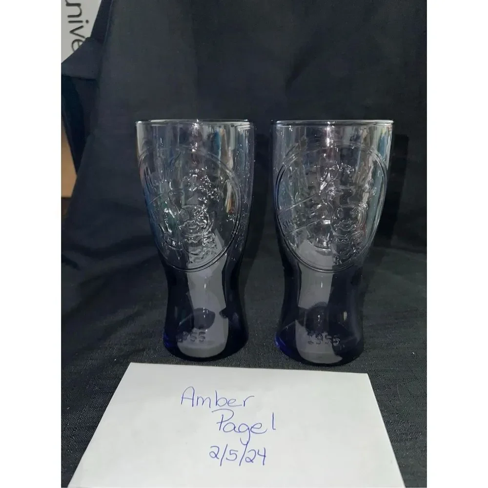 McDonalds 5 Retro Tumblers Drinking Glasses Depicting‎ 1948,1955, And 1961